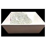 Beautiful Christmas Figurine, Wooden Bowl, and Clear Beads~~Decor for Any Room