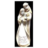 Beautiful Christmas Figurine, Wooden Bowl, and Clear Beads~~Decor for Any Room