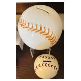 Large Collection of Ceramic Baseball Coin Banks