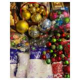 Christmas Decor including Ornaments, Boxes, Bows and More!