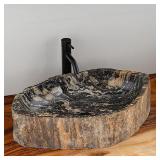 Handcrafted Natural River Stone Vessel Sink – Solid Rock, Unique & 100% Handmade