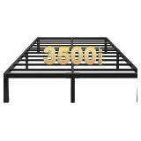 14 Inch Tall 3500lbs Heavy Duty Metal Bed Frame/with Storage/Mattress Foundation/Steel Slats Platform/Noise Free/No Box Spring Needed,Queen