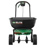 Scotts Elite Spreader for Grass Seed, Fertilizer, Salt, Ice Melt, Durable Push Spreader Holds up to 20,000 sq.ft. Product