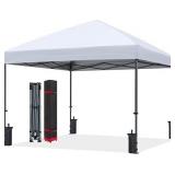 ABCCANOPY Pop Up Canopy - Outdoor Patio Portable Canopy Tent Heavy Duty for Backyard and Deck with 4 Sandbags(White, 8x8)