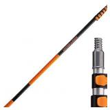 5-24 ft Long Telescoping Extension Pole // Multi-Purpose Extendable Pole with Universal Twist-on Metal Tip // Lightweight and Sturdy // Best Telescopic Pole for Painting, Dusting and Window Cleaning