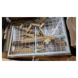 3 x 6FT Overhead Garage Storage Rack,Adjustable Ceiling Storage Racks,Garage Shelving Heavy Duty Storage Organizer System,500Lbs Weight Capacity(White)