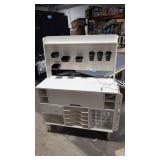 Craft Organization and Storage Cabinet Compatible with Cricut Machines, Craft Table with Storage for Adults, Crafting Desk with Power Outlet,Pegboard, Vinyl Holders