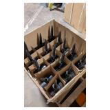 Pack of 12 Outdoor Expressions Black 15 Lumens Plastic Floodlight Solar Path Light