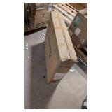 Heavy Duty Dog Crate Strong Metal Pet Kennel Playpen with Two Prevent Escape Lock, Large Dogs Cage with Wheels, Y Shape, Brown (Strengthen-38INCH, Brown)