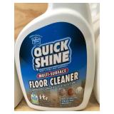 Lot of 9 Bottles of - Quick Shine Floor Cleaner