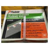 Lot of 28 Boxes of - DeWalt Round Head Nails and 19 Boxes of - Paslode Hot Dipped Galvanized Framing Nails