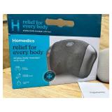 Homedics Shiatsu Full-Body Massager with Therapeutic Vibration, Soothing Heat with Deep-Kneading Massage Helps Release Tension in Neck, Back, Shoulders, Lightweight for Home, Office, Travel