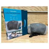 Homedics Shiatsu Full-Body Massager with Therapeutic Vibration, Soothing Heat with Deep-Kneading Massage Helps Release Tension in Neck, Back, Shoulders, Lightweight for Home, Office, Travel