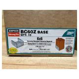 Simpson Strong-Tie Lot of 2- BC60Z 6 x Post Base ZMAX 10 Pk