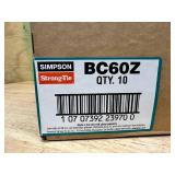 Simpson Strong-Tie Lot of 2- BC60Z 6 x Post Base ZMAX 10 Pk