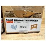 SIMPSON STRONG-TIE Lot of 4 Boxes of-  HH4 Header Hangers
