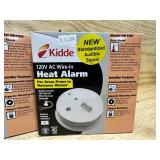 (4) Kidde HD135F 135° Heat Detector, 120V AC with 9V Battery Backup