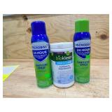 (2) Microban 24 Hour Sanitizing Spray and Biokleen Free & Clear Dishwashing Detergent- 64 Loads - Powder, Concentrated, Phosphate & Chlorine Free, Eco-Friendly, Non-Toxic, No Artificial Fragrance, Col