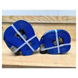 (2) Blue PVC Discharge Hose 2" x 25