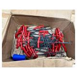 Box of Hex Key: 6.00 mm Hex, Ball End, T-Handle Cushion Grip