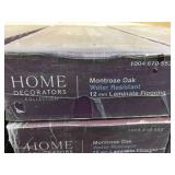 HOME DECORATORS COLLECTION Lot of 32 Cases of- Montrose Oak 7-1/2 in. W Water Resistant Laminate Wood Flooring (18.42 sq. ft./case) (589.44 total sq. ft.)