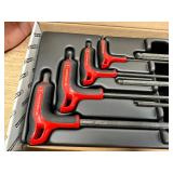 FACOM MOD.84TZSA - Set of 7 "T" spherical head hexagon hex keys 04242515