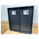 (2) TrafficMaster Black 16 in. x 30 in. x 2 in. Rubber Boot Tray