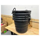 (5) HDX 21 Gal. Utility Tub Storage Tote with Rope Handles