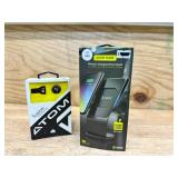 Car Road Trip Kit Including: ATOM Fusion Wireless Earbuds Headset and Numi Power Stand