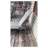 Outdoor Metal Patio Chaise Lounge Chair