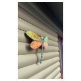 Colorful Metal Dragonfly Wall Art