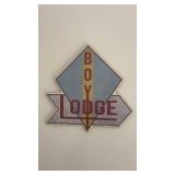 Vintage Boy Lodge Wall Plaque