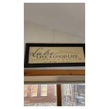 Framed Inspirational Wall Art with Quote