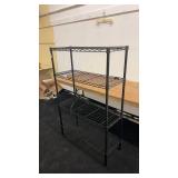 Heavy-Duty Black Wire Shelving Unit with 4 Shelves
