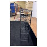 Heavy-Duty Black Wire Shelving Unit with 4 Shelves