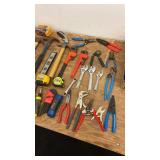 Comprehensive Set of Hand Tools Including Hammers, Pliers, and Screwdrivers