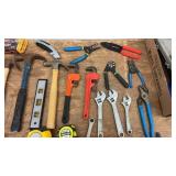 Comprehensive Set of Hand Tools Including Hammers, Pliers, and Screwdrivers