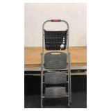 Folding Metal Step Ladder with Utility Tray