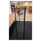 4-Tier Black Metal Wire Shelving Unit