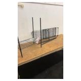 Adjustable Metal Shelving Rack with Black Wire Shelves