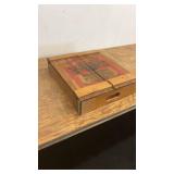 Vintage Budweiser Wooden Crate with Cassette Tape Collection