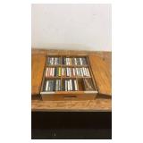 Vintage Budweiser Wooden Crate with Cassette Tape Collection