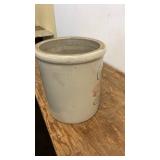 Red Wing 6 Gallon Stoneware Crock with Wing Decoration