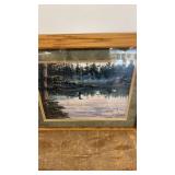 Collection of 3 Framed Art Prints Featuring Loon and Nature Scenes