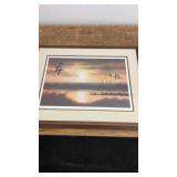 Collection of Framed Artwork by James Raedeke and Les C. Kouba