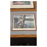 Collection of Framed Artwork by James Raedeke and Les C. Kouba