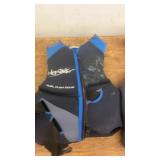 Mixed Set of Water Sports Equipment Including Life Jackets and Ropes