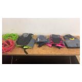 Mixed Set of Water Sports Equipment Including Life Jackets and Ropes