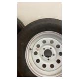 Set of 4 Pre-Mounted Trailer Tires on Steel Wheels - ST205/75R15 & ST225/75R15