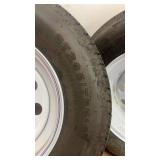 Set of 4 Pre-Mounted Trailer Tires on Steel Wheels - ST205/75R15 & ST225/75R15
